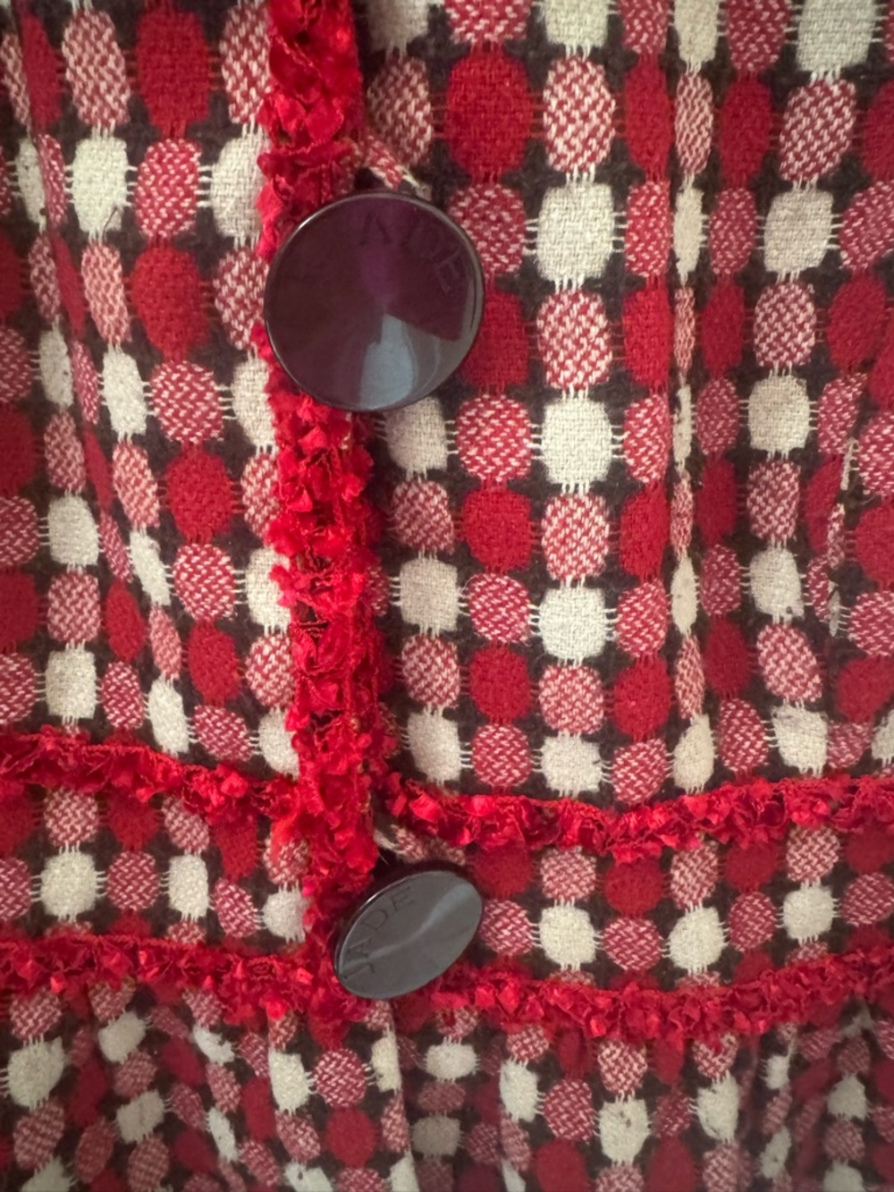 Vintage Jade Checked Jacket - Picture 5 of 9